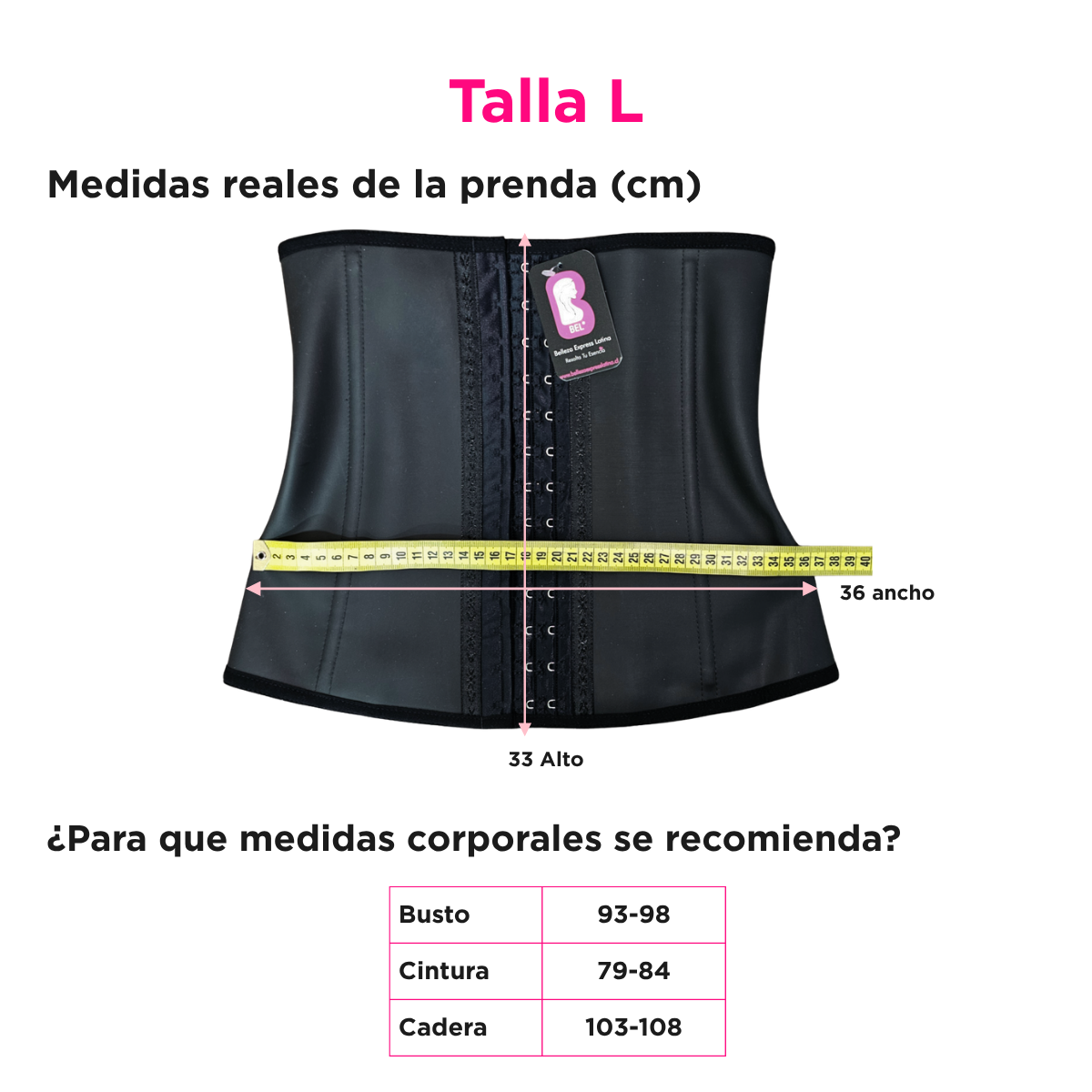 Faja Cinturilla de L tex Colombiana Alta Compresi n R4003-5
