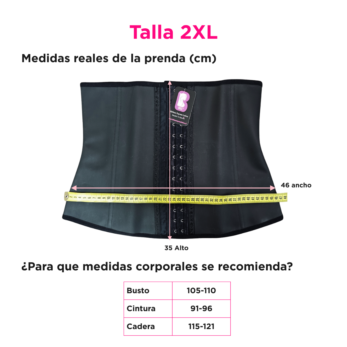 Faja Cinturilla de L tex Colombiana Alta Compresi n R4003-7