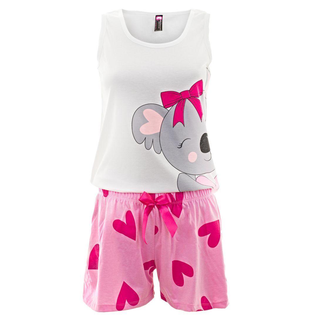 Pijama Colombiana en Polialgodón - Koala con lazo-0