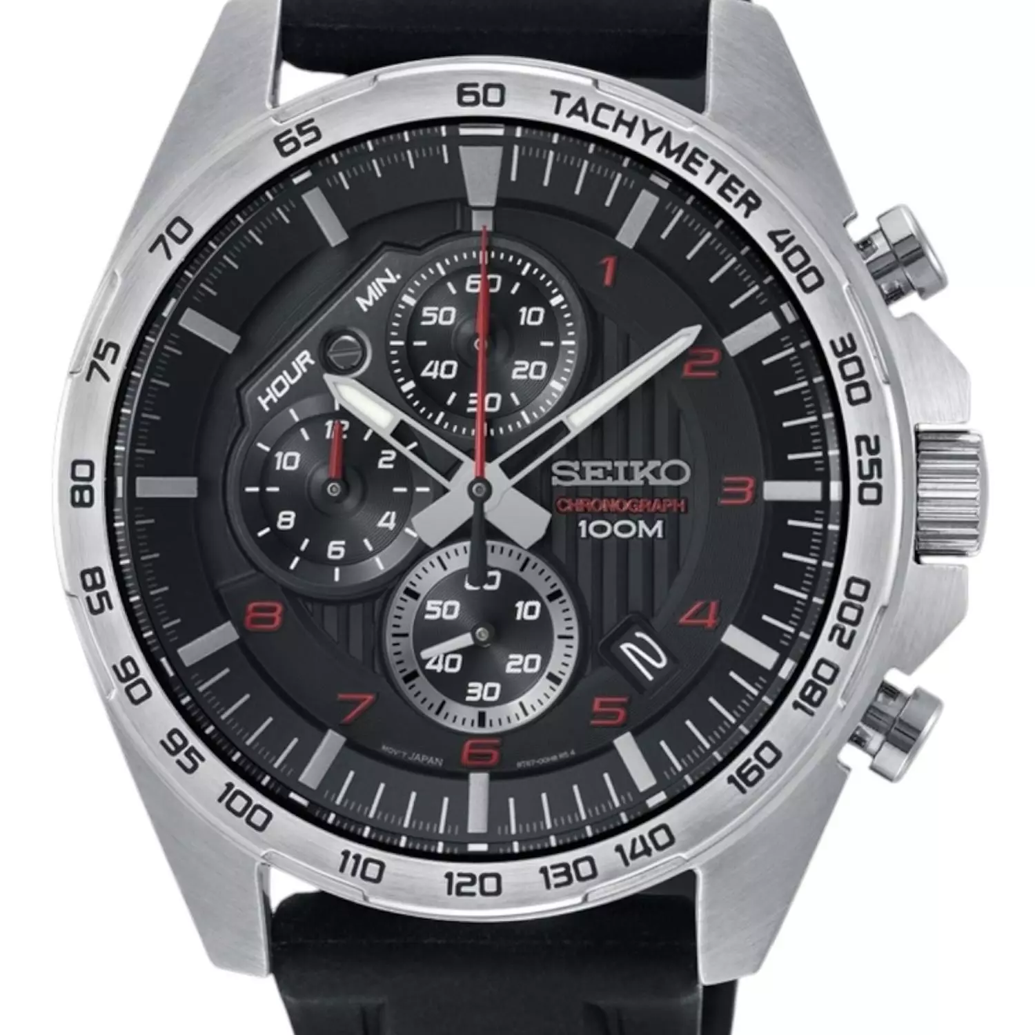Reloj Seiko Cronografo Esfera Negra Cuarzo Hombre Ssb325p1-0