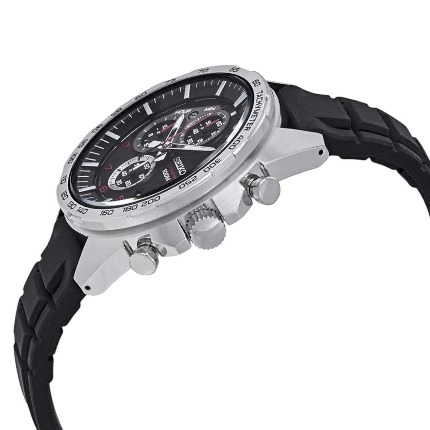 Reloj Seiko Cronografo Esfera Negra Cuarzo Hombre Ssb325p1-2