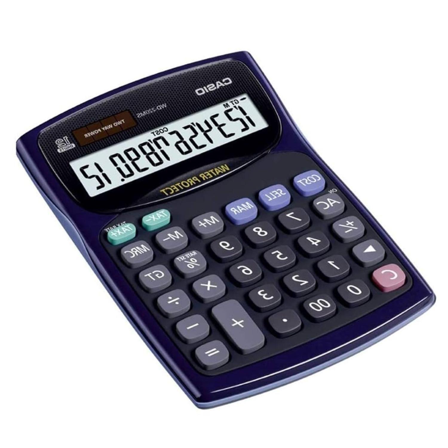 CALCULADORA CASIO modelo WD-220MS-BU-S-DH-2
