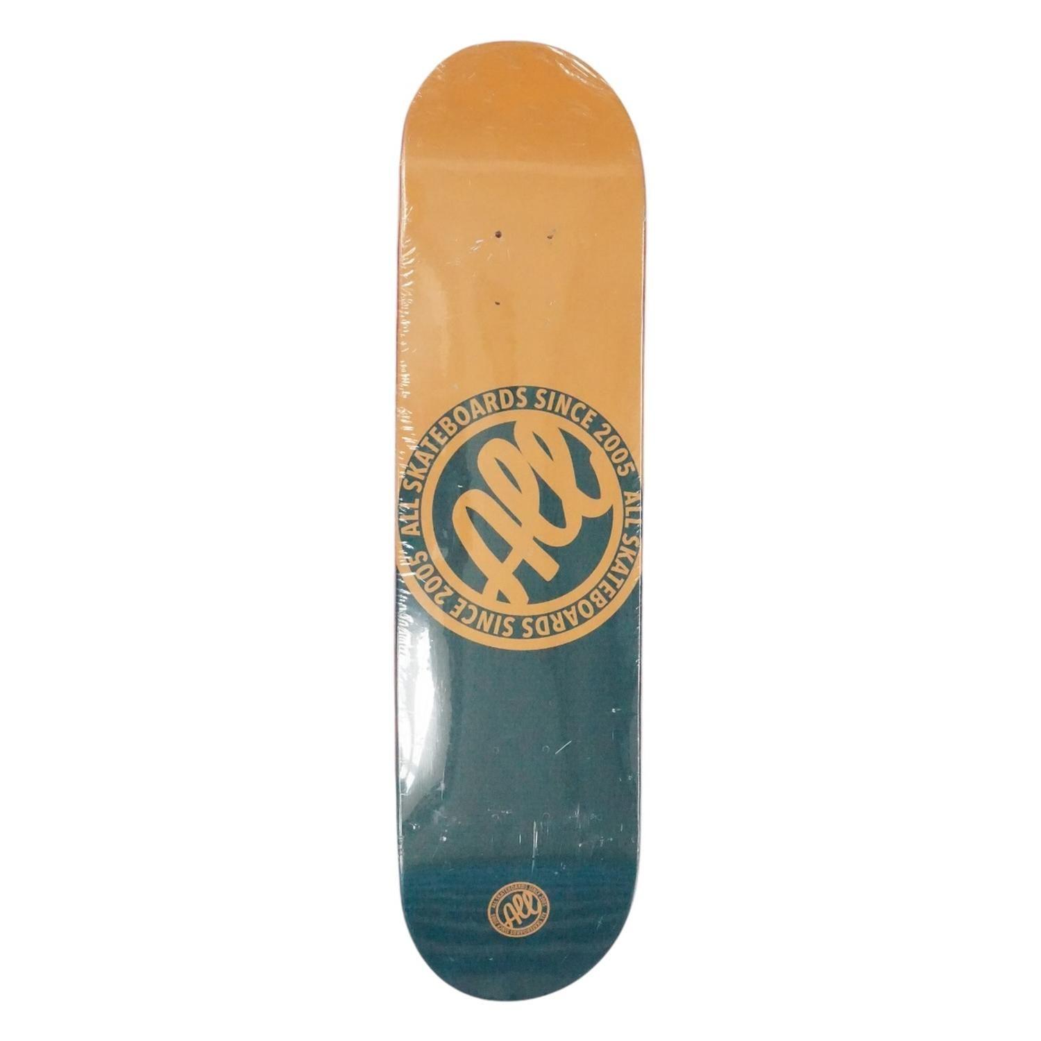 TABLA DE SKATE ALL CON LOGO NEGRO Y CAFÉ 8.0"-0