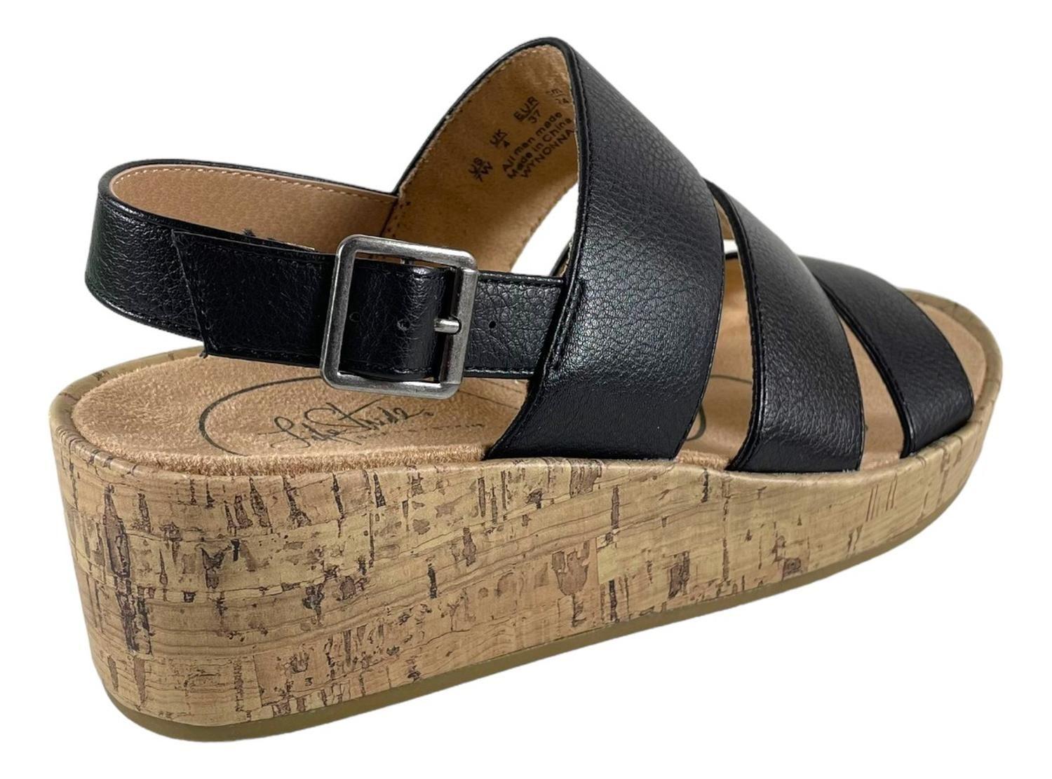 Sandalia Life Stride Negro Mujer Wynonna Soft System-2