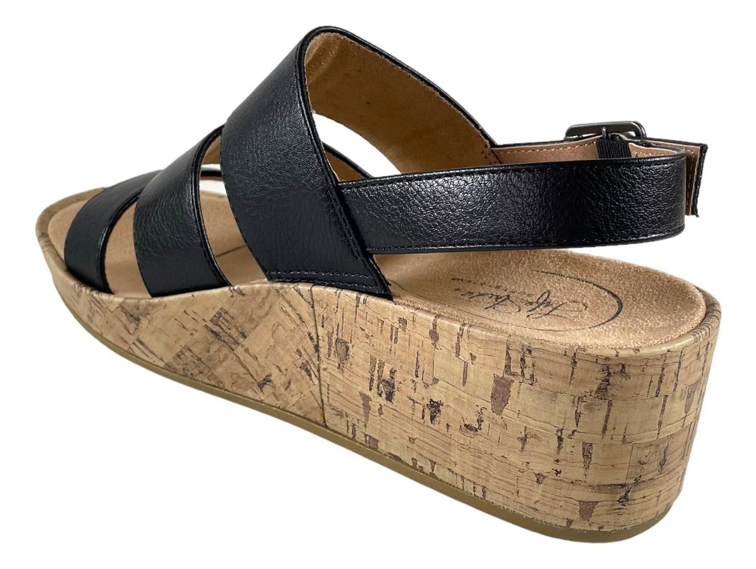 Sandalia Life Stride Negro Mujer Wynonna Soft System-4