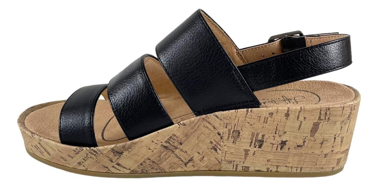 Sandalia Life Stride Negro Mujer Wynonna Soft System-5