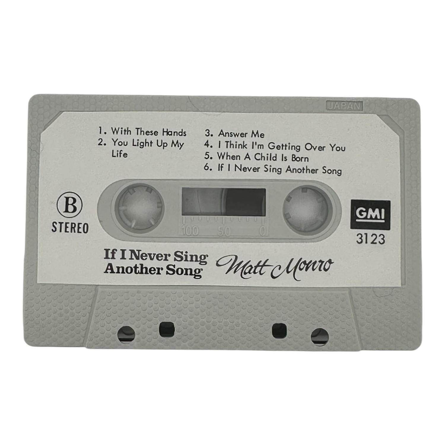 Cassette Matt Monro If I Never Sing Another Song Nuevo-4