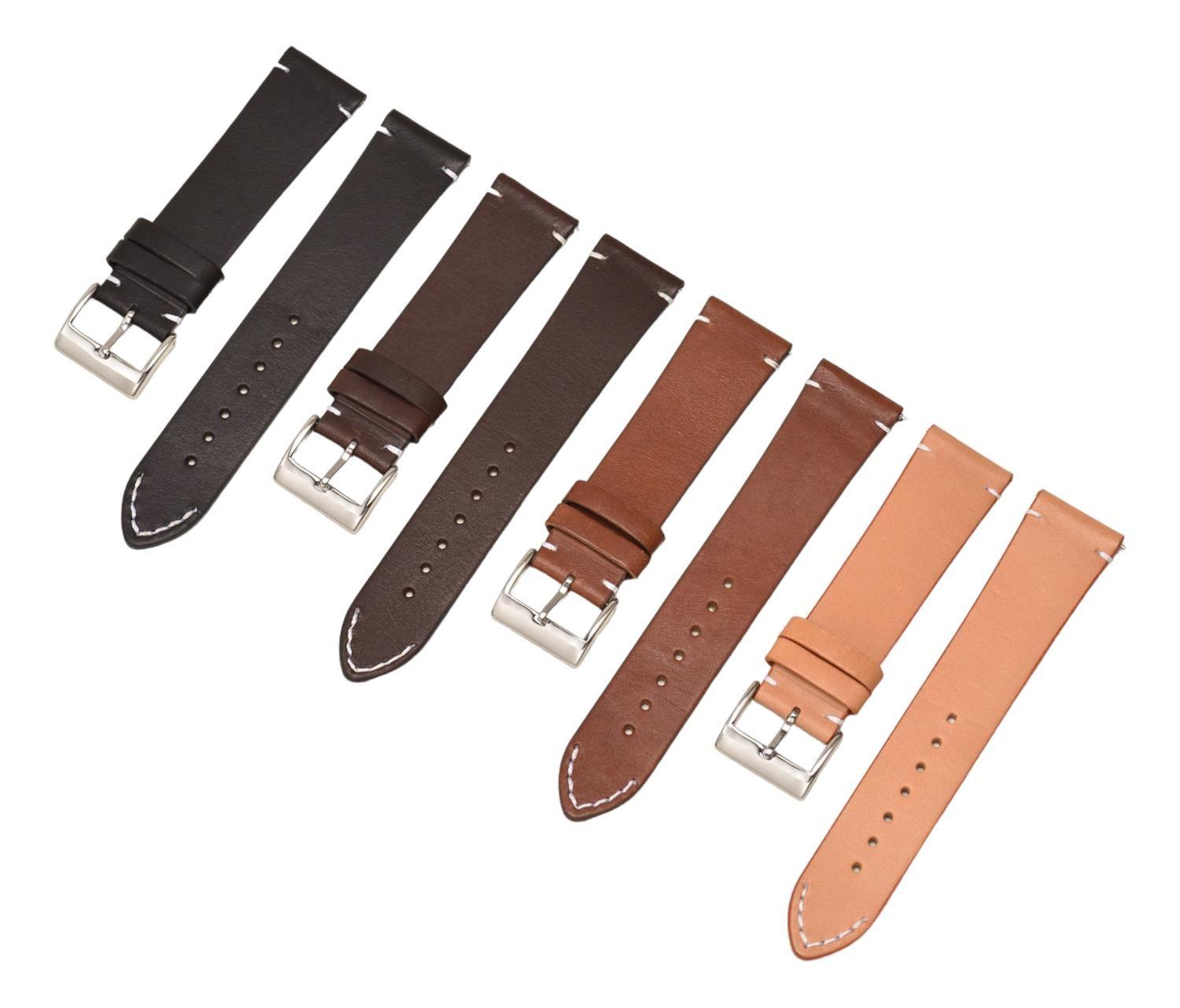 Correa Reloj Cuero Variedad Colores 12mm 14mm 18mm 16mm 20mm 22mm 24mm-5