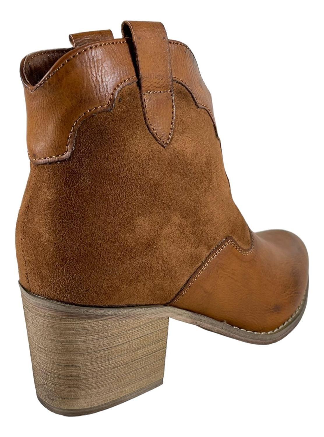 Botin Via Uno Camel Mujer 12083407-1