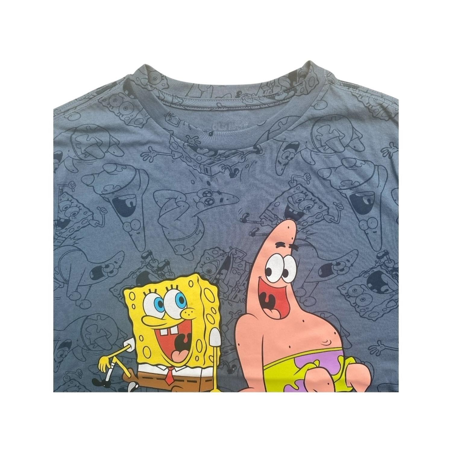 Polera Bob Esponja y Patricio Azul Hombre-2