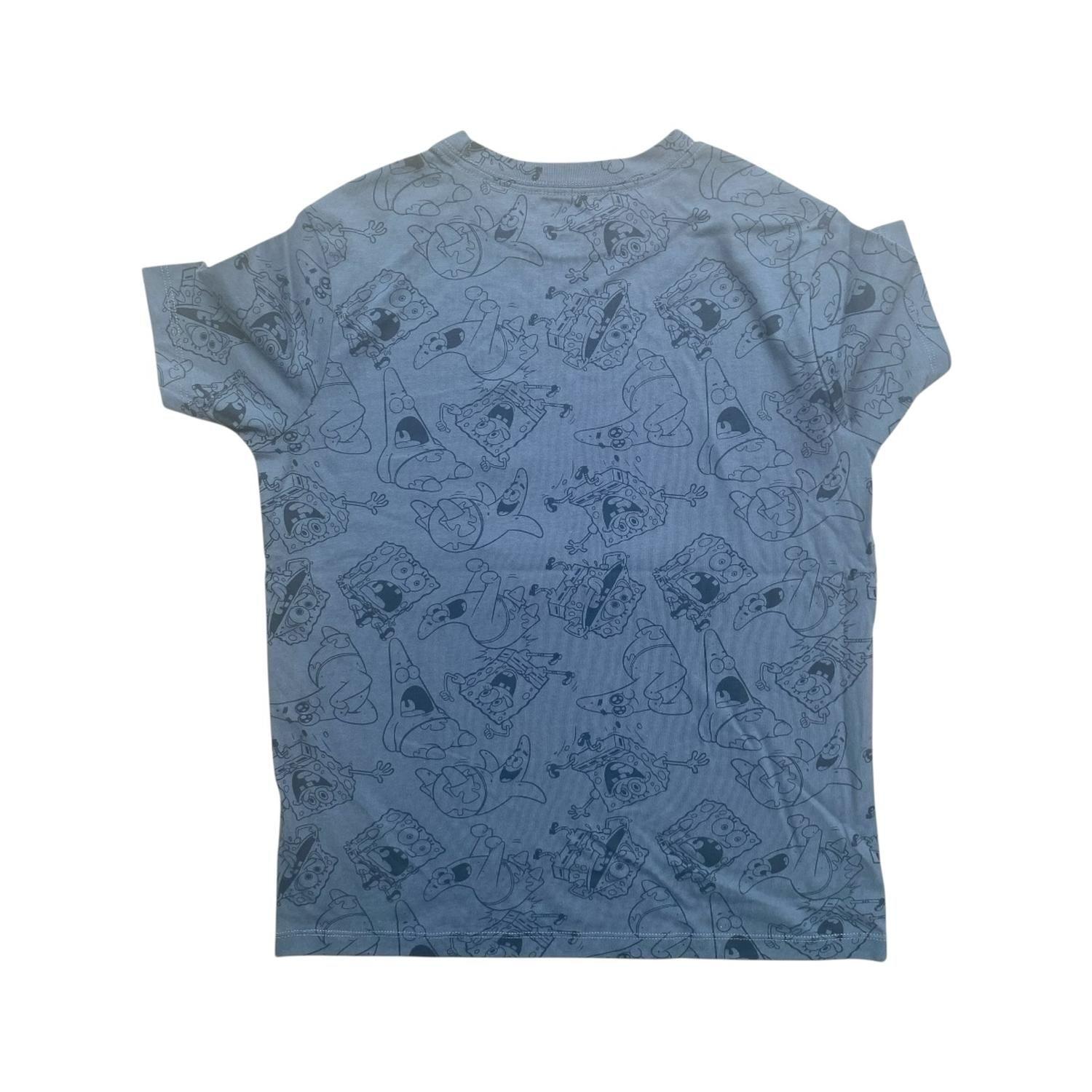 Polera Bob Esponja y Patricio Azul Hombre-3