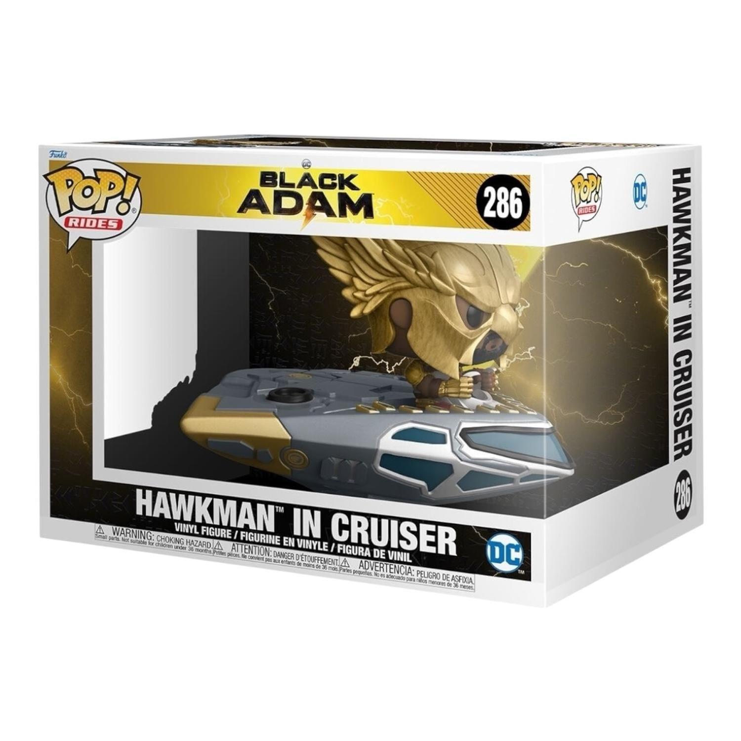 FIGURA COLECCIONABLE FUNKO POP BLACK ADAM - HAWKMAN IN CRUISER-0
