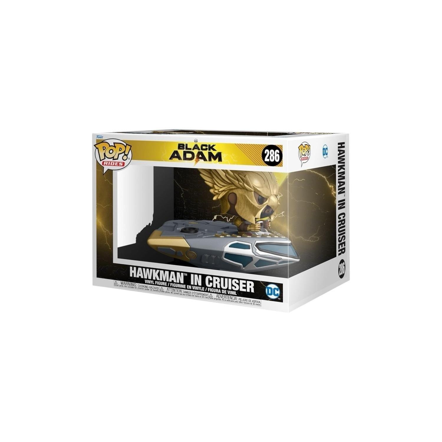 FIGURA COLECCIONABLE FUNKO POP BLACK ADAM - HAWKMAN IN CRUISER-1