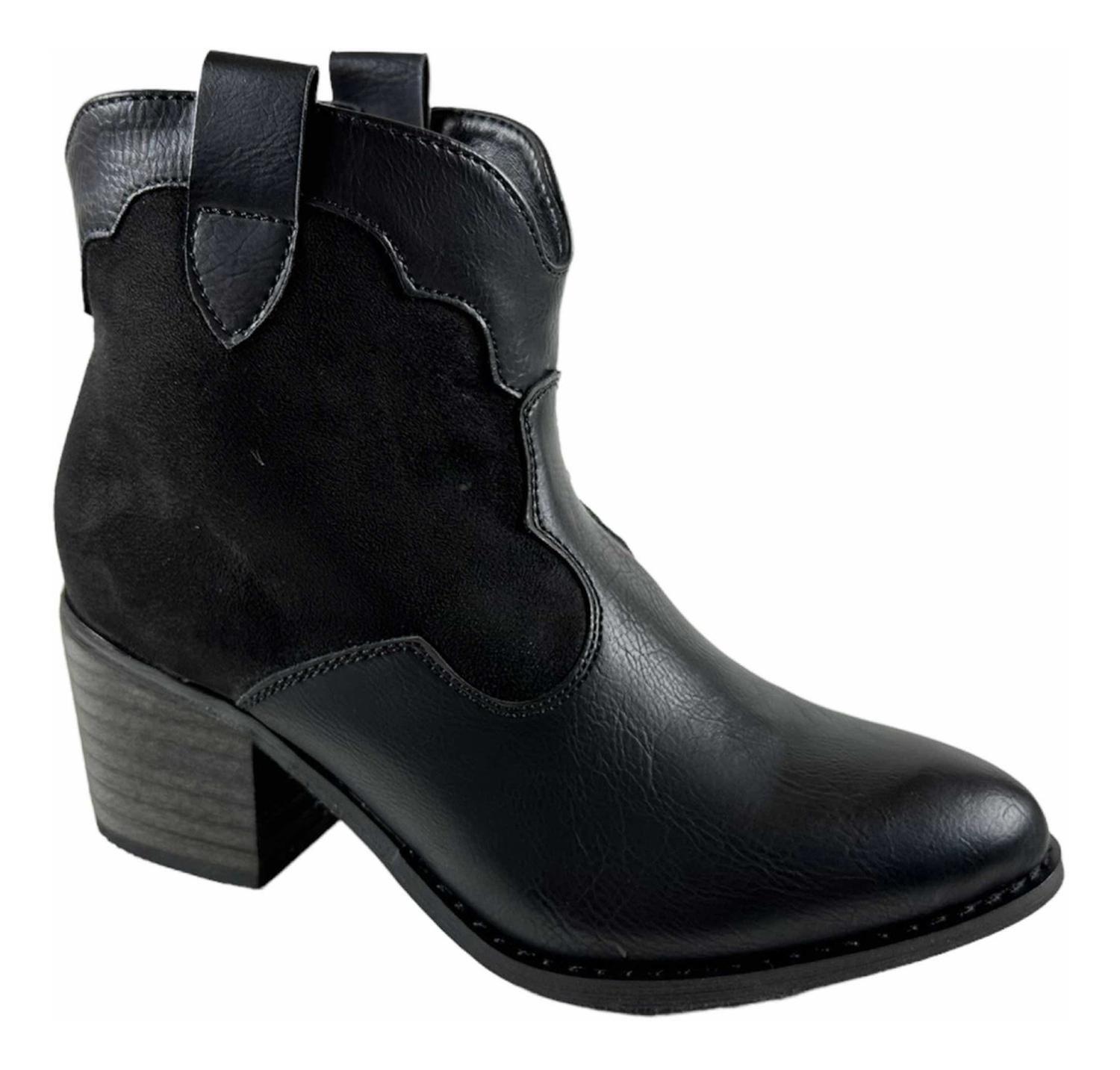 Botin Via Uno Negro Mujer 12083407-1