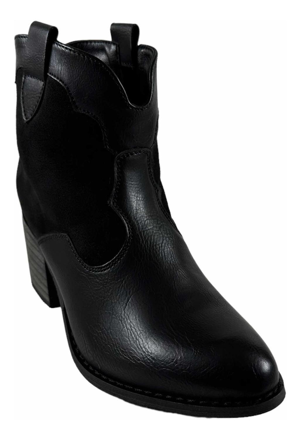 Botin Via Uno Negro Mujer 12083407-2