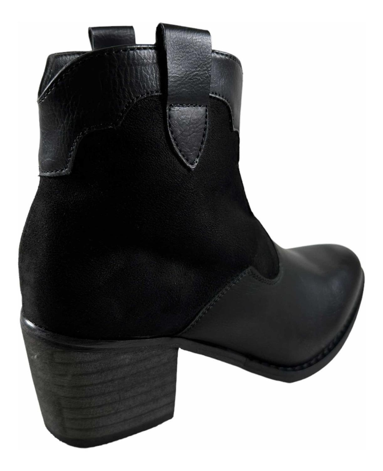 Botin Via Uno Negro Mujer 12083407-4