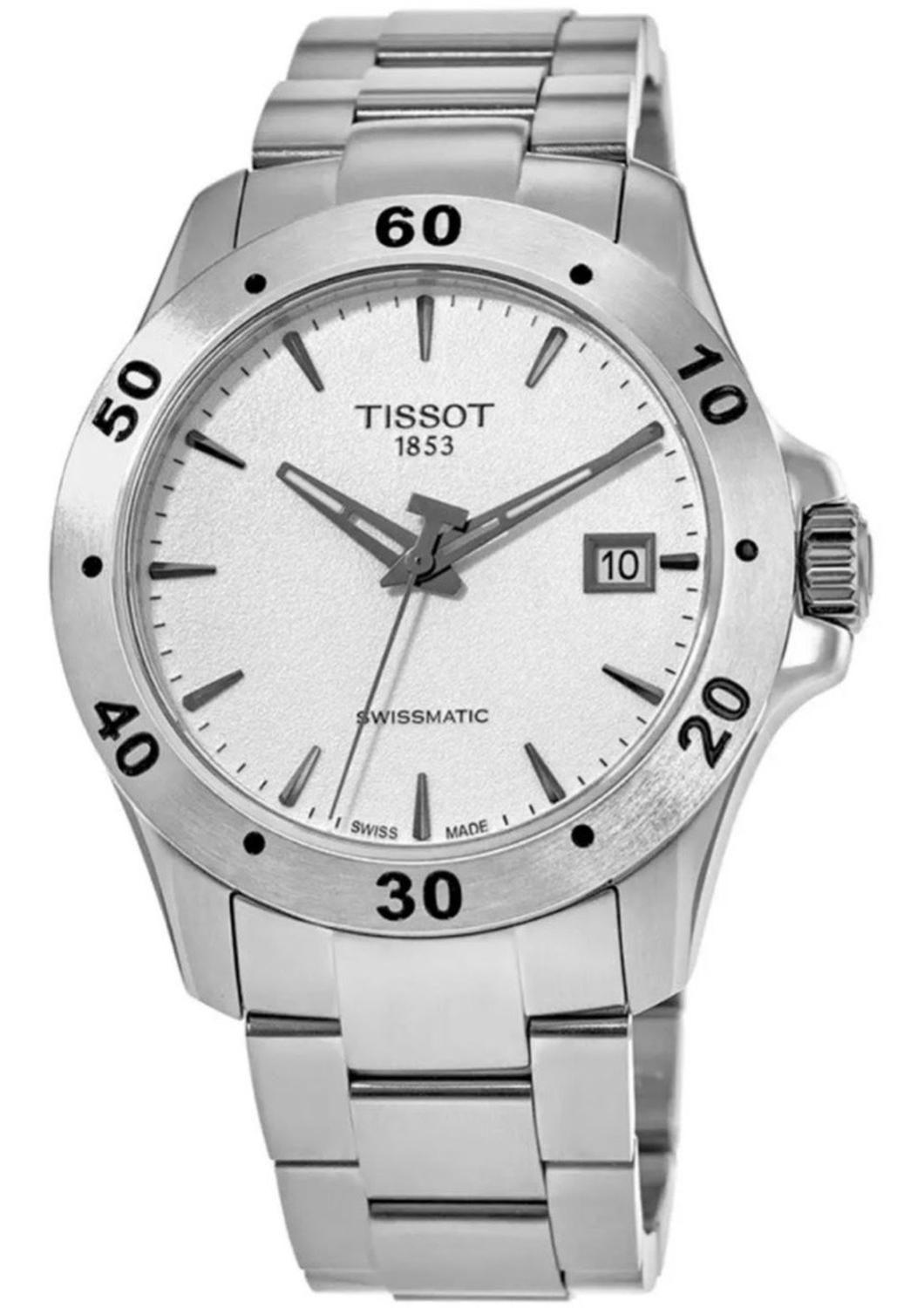 Reloj Tissot V8 Automatico Esfera Blanca-0