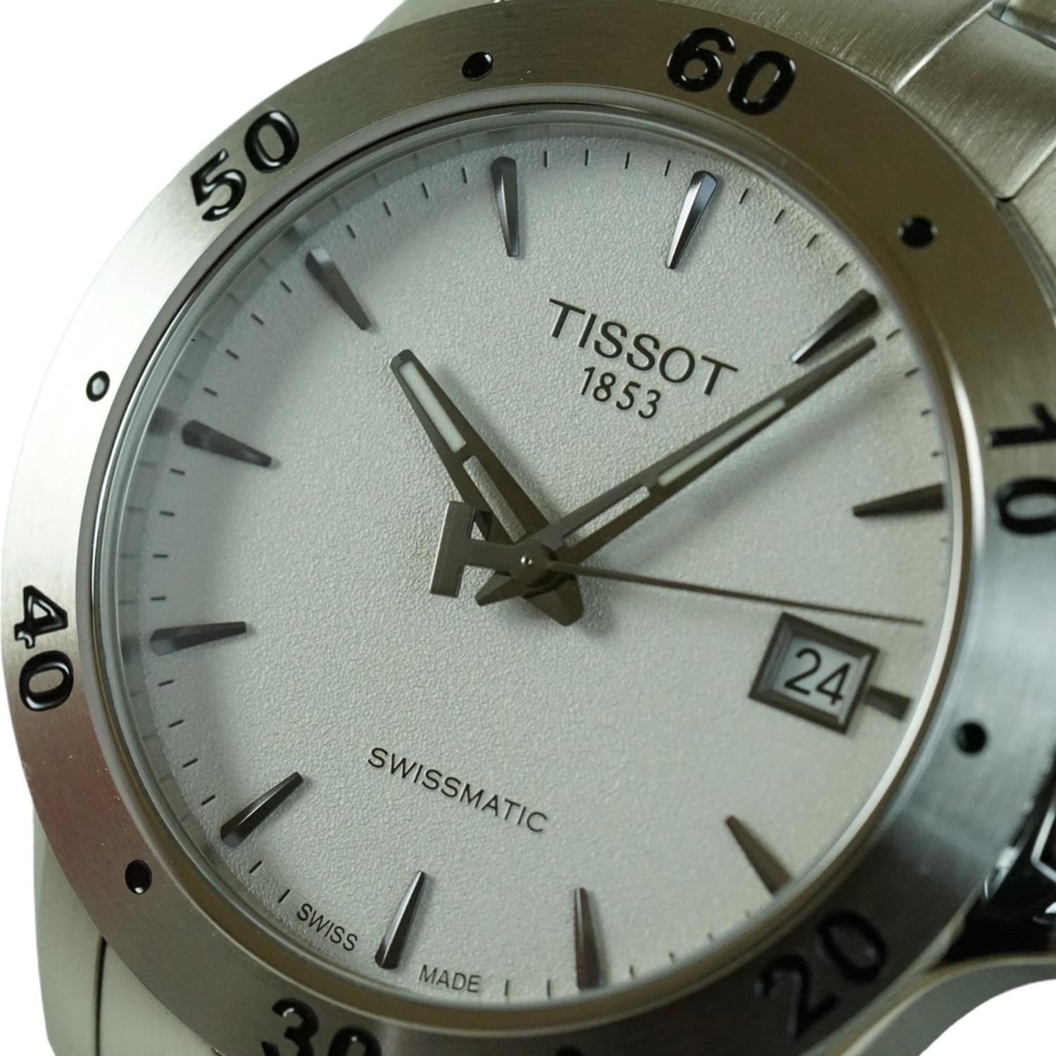Reloj Tissot V8 Automatico Esfera Blanca-2
