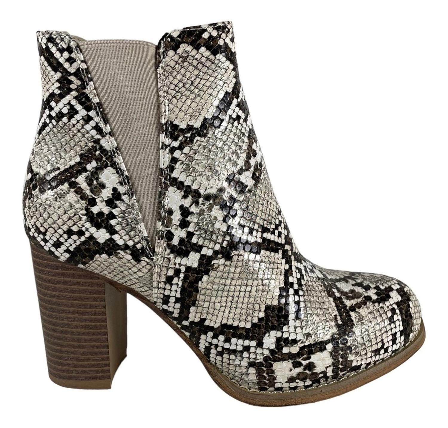 Botin Via Uno Beige Snake 12084406-0
