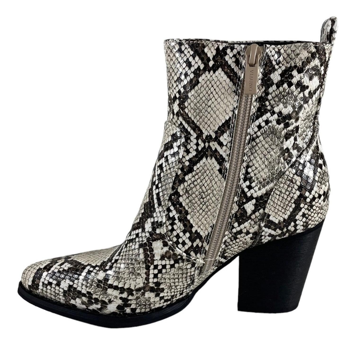Botin Via Uno Snake Beige Modelo 18406-4