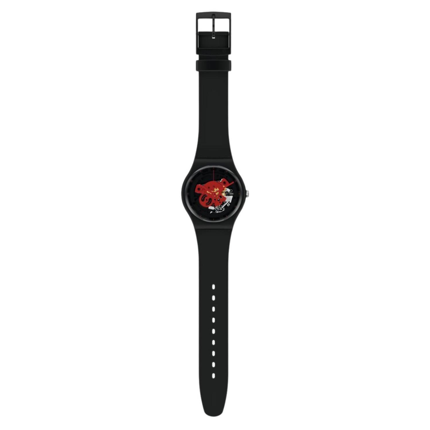 Reloj Unisex SWATCH TIME TO RED BIG SO32B110-2