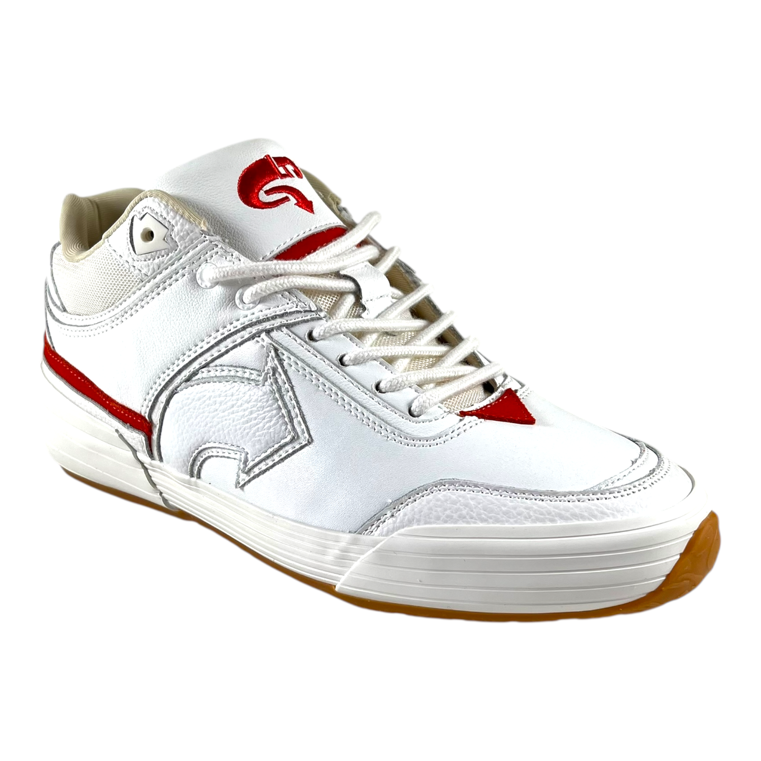 Zapatilla GLTD Arrow White Chili Cuero Premium-5