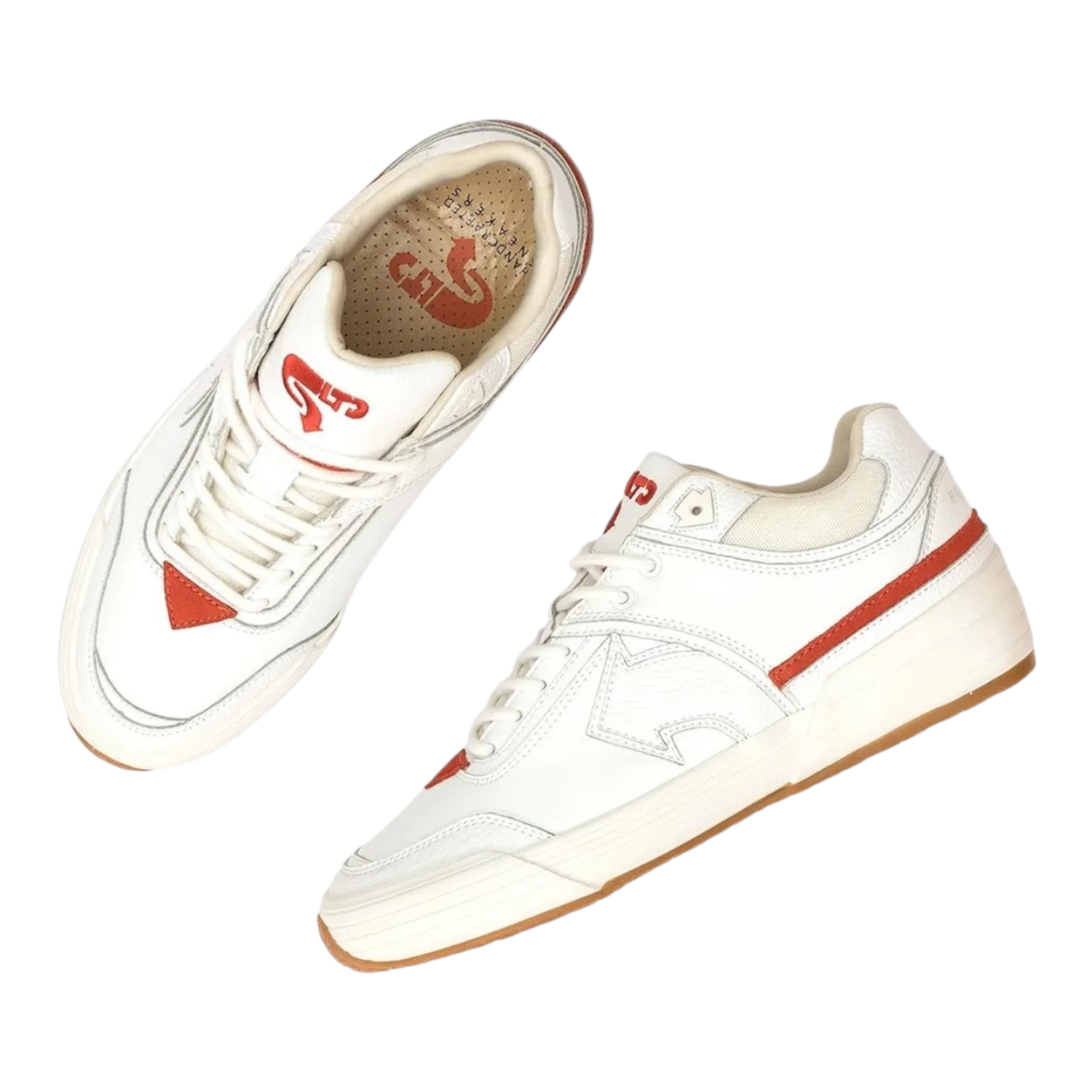 Zapatilla GLTD Arrow White Chili Cuero Premium-7