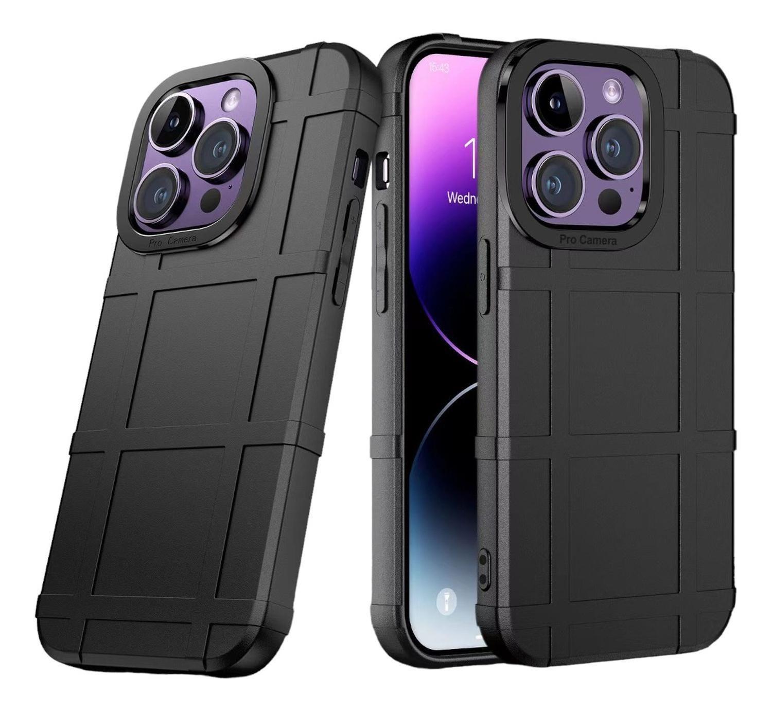 Carcasa Escudo Tpu Para iPhone 15 PRO + Lamina Vidrio-3