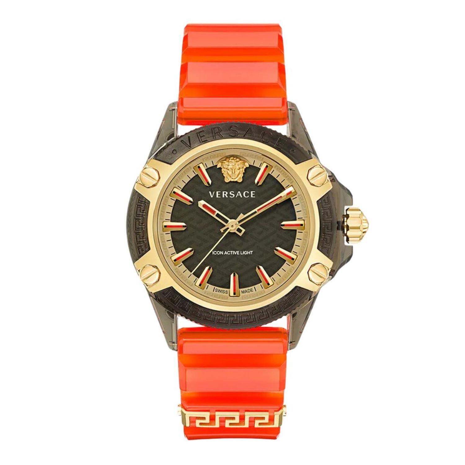 Reloj Versace Hombre Icon Esfera Negra Cuarzo VE6E00223-1