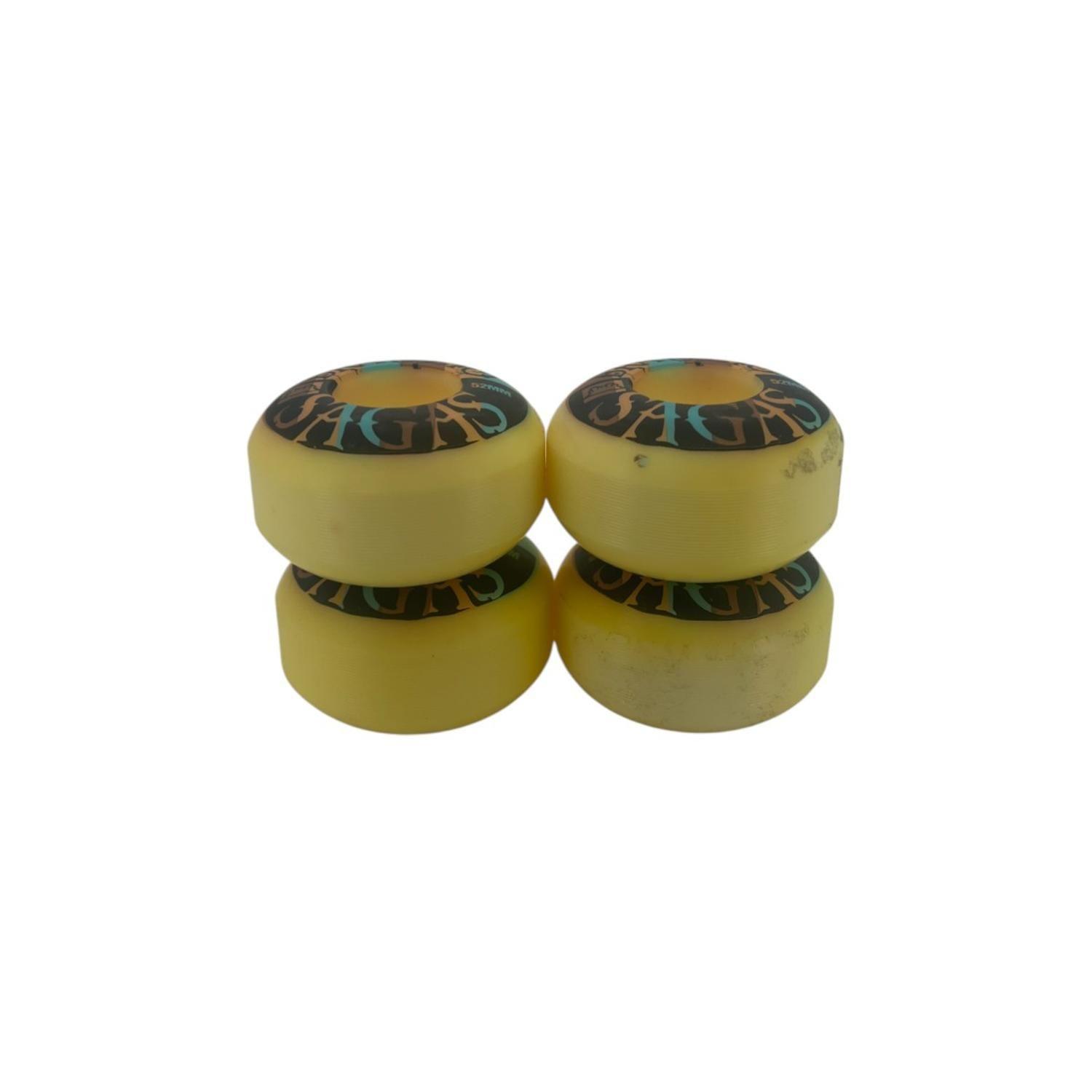 Set 4 Ruedas Skate Gangsta Braulio Sagas 52mm-2