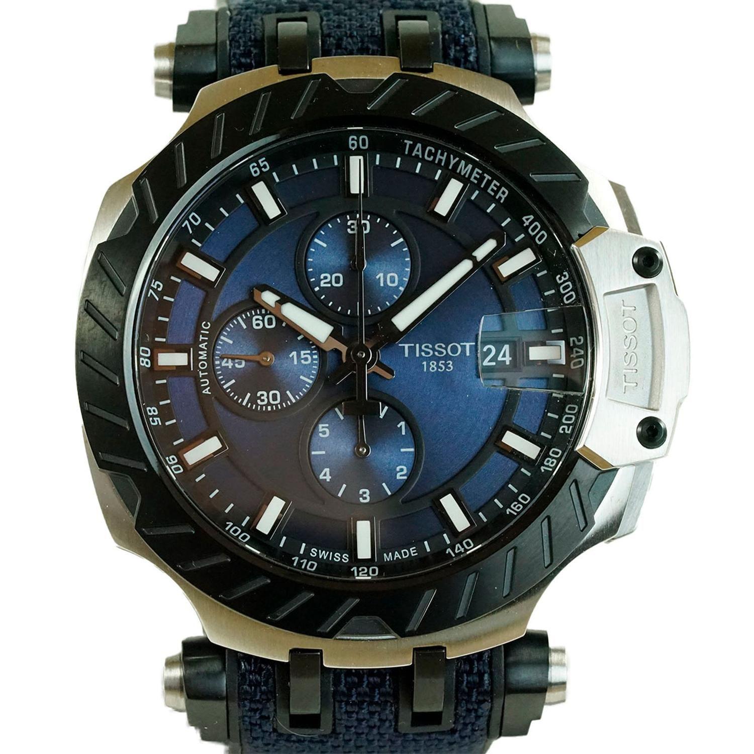 Reloj Tissot T-race Moto Gp Automatico Esfera Azul Boleta-0