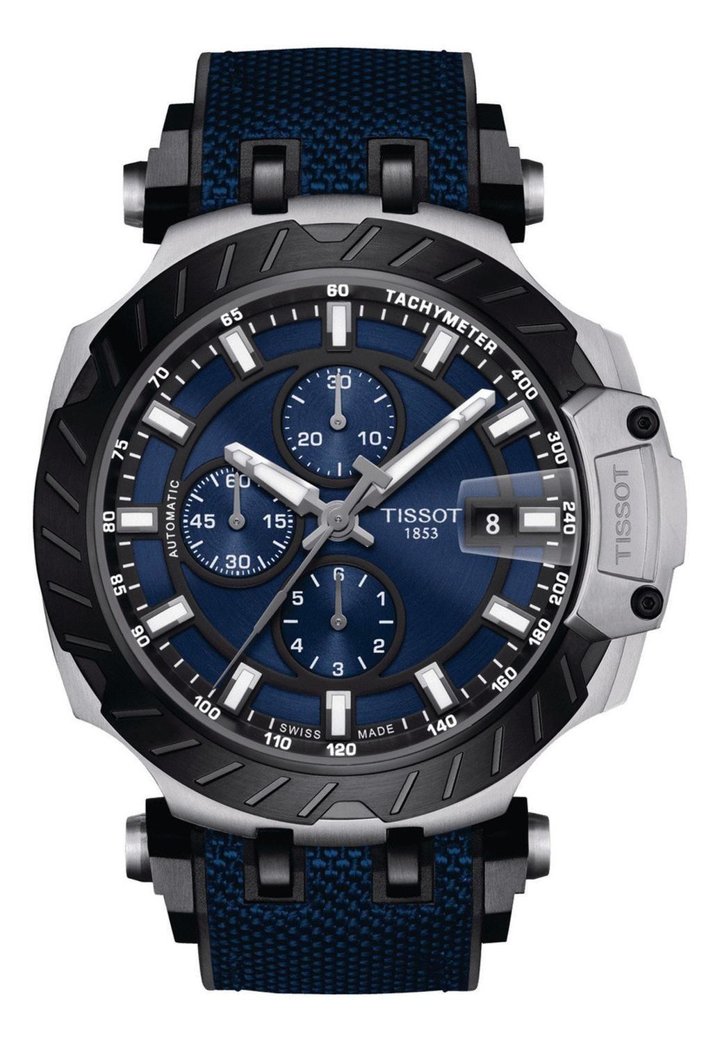 Reloj Tissot T-race Moto Gp Automatico Esfera Azul Boleta-1