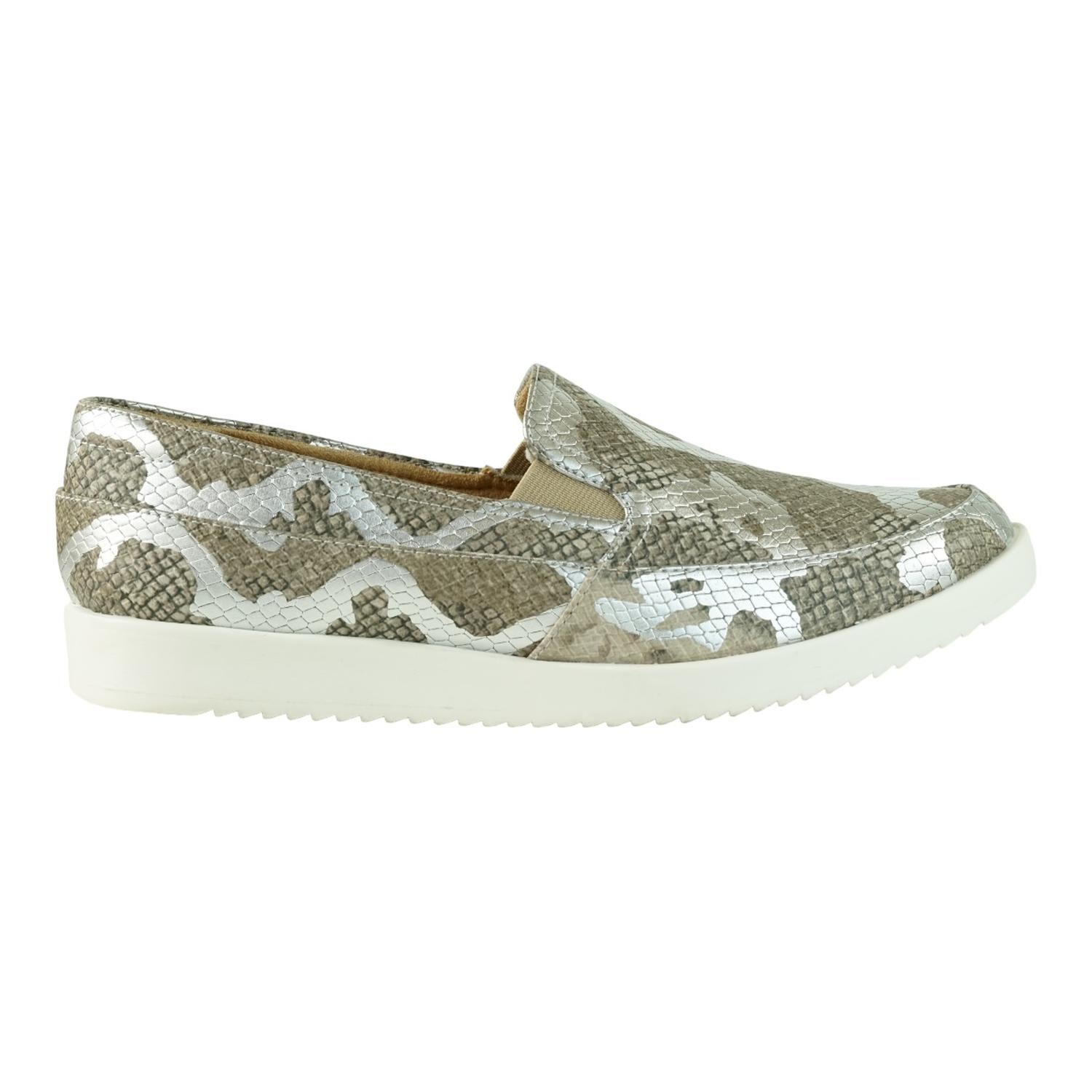 MOCASIN NATURALIZER ROME PLATINO MUJER-0