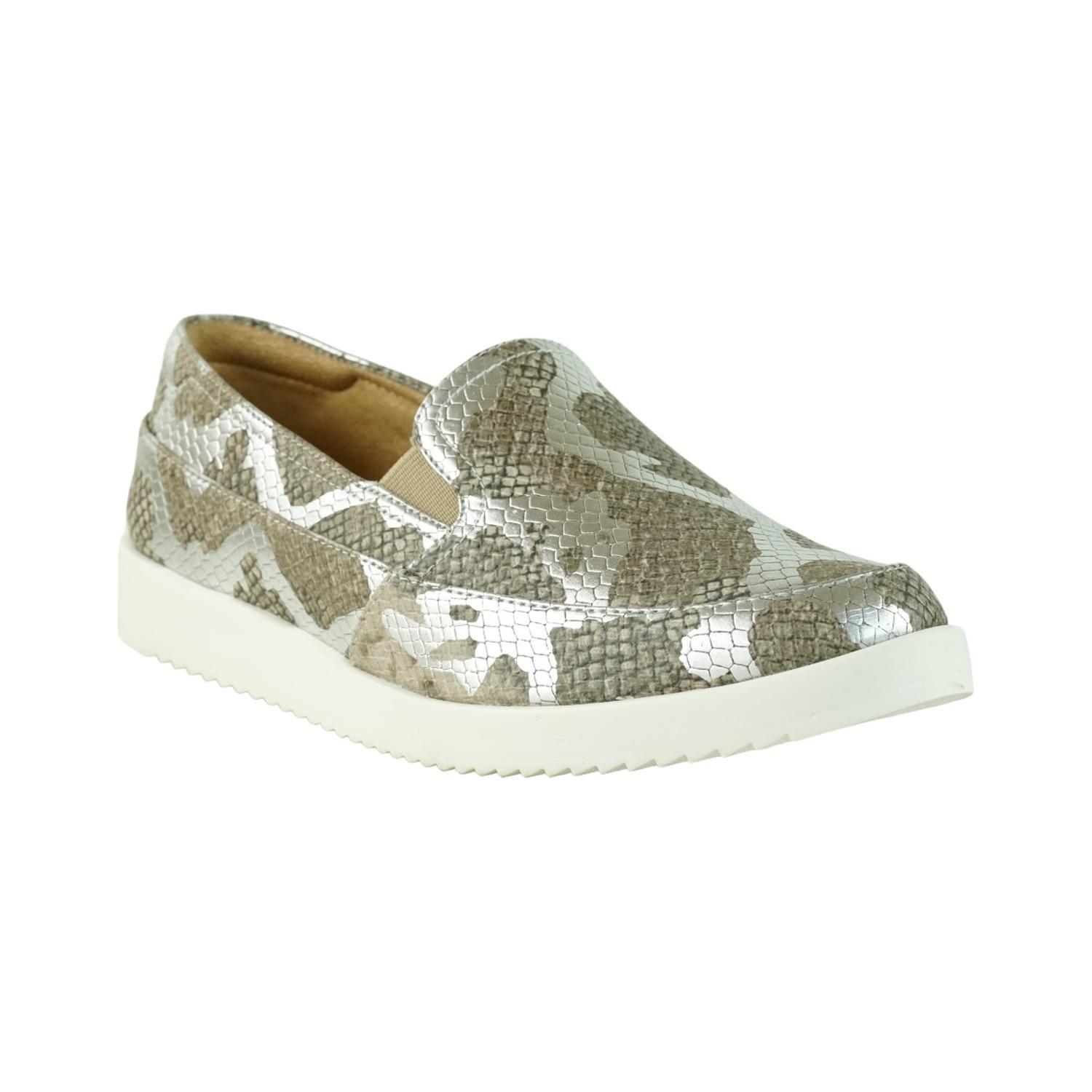 MOCASIN NATURALIZER ROME PLATINO MUJER-1
