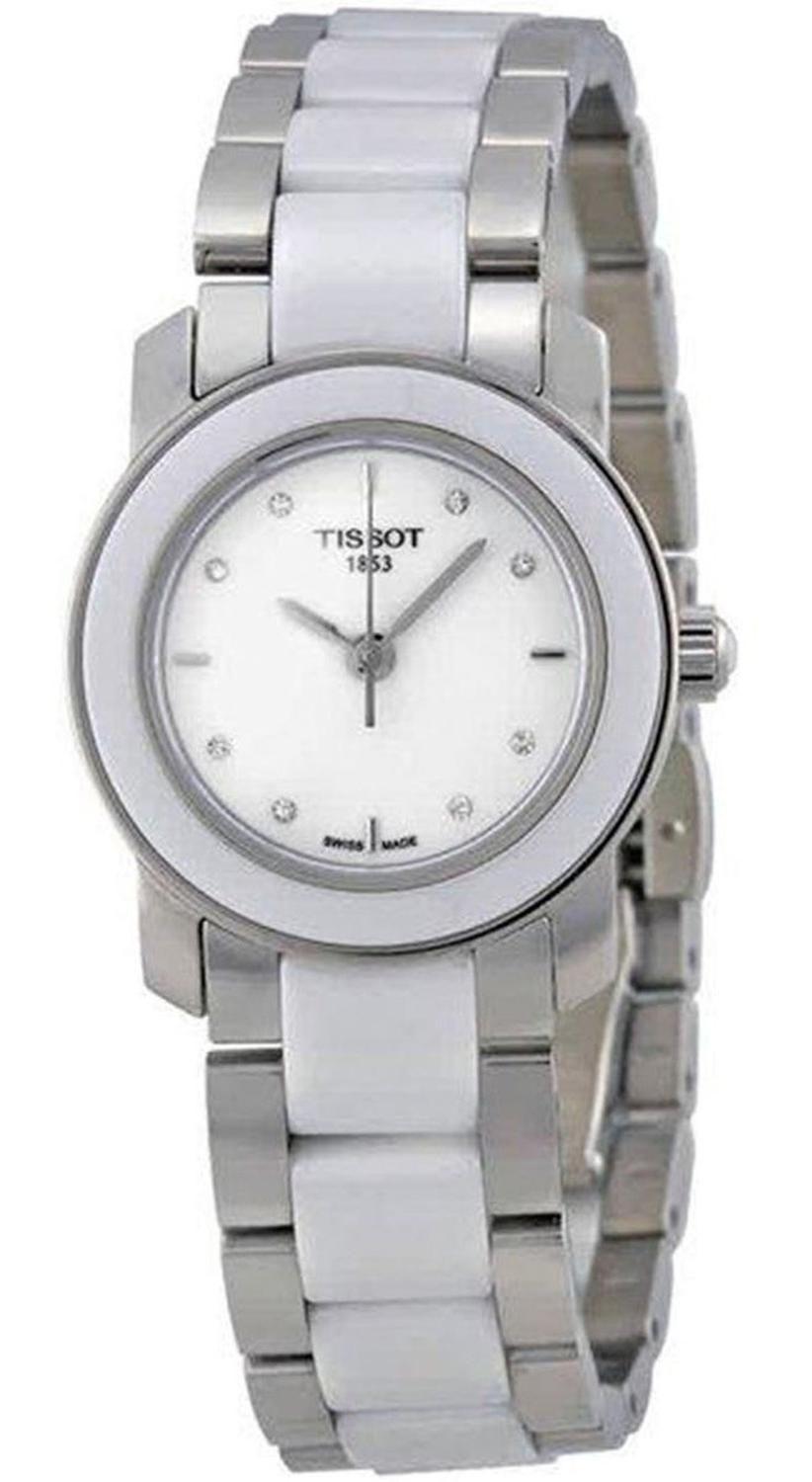 Reloj Tissot T-trend Mujer Ceramico Esfera Blanca-0