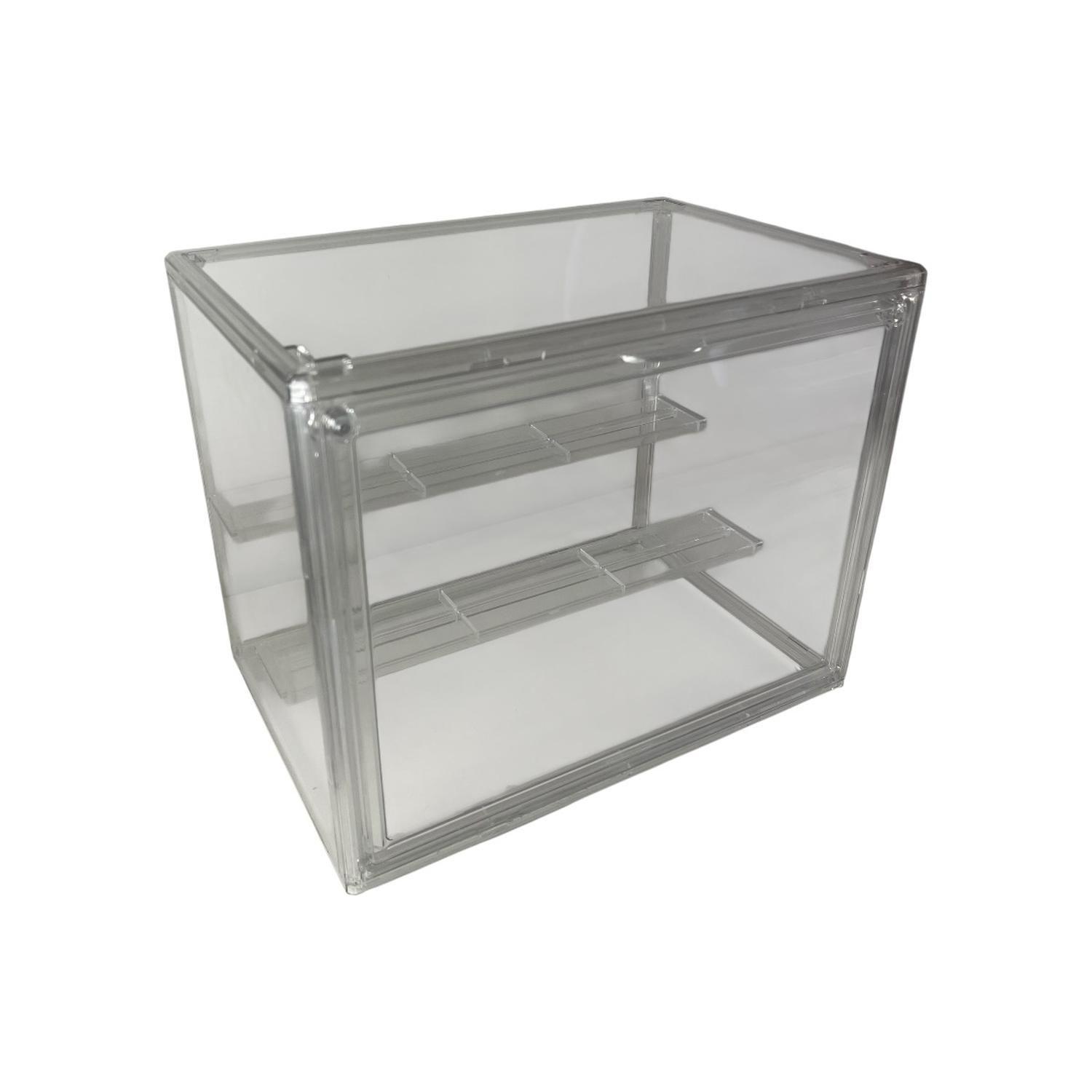 Pack 5 Caja Organizadora Con Repisa Removible Apilable-0