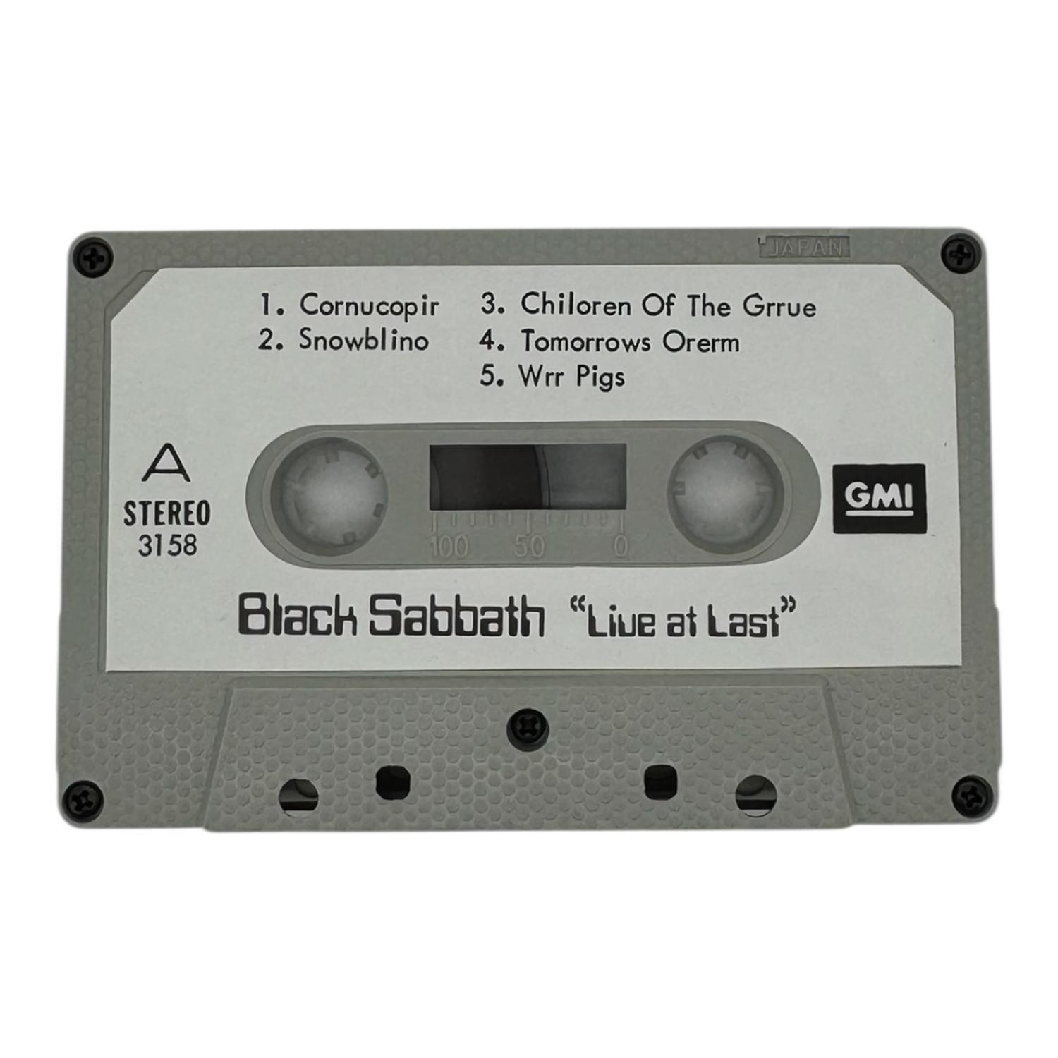 Cassette Black Sabbath Live at Last Nuevo-3