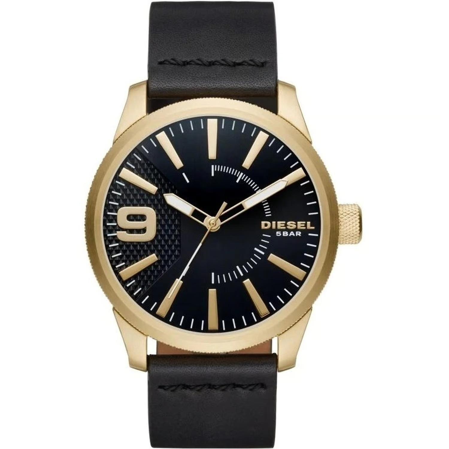 Reloj Diesel Hombre Negro Dorado Cuarzo Dz1801 Diesel | Paris.cl