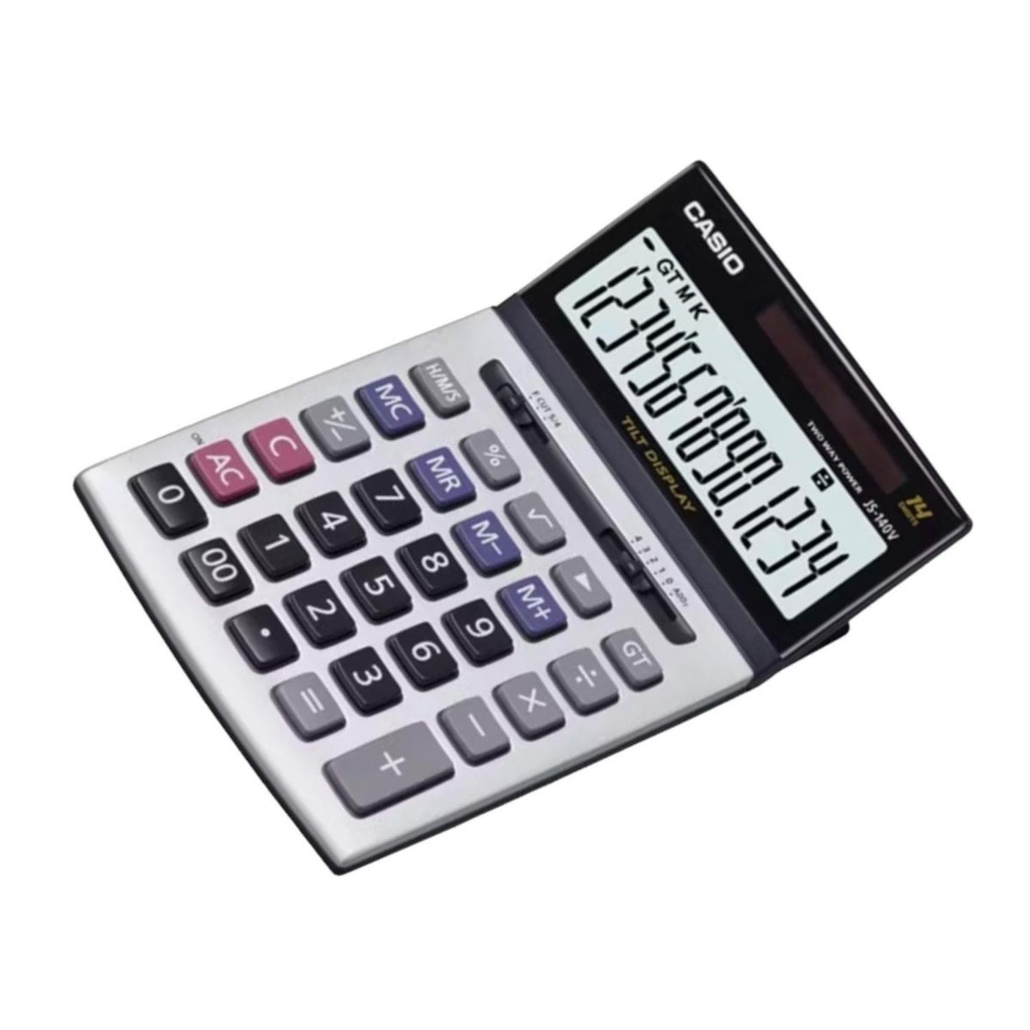 CALCULADORA CASIO modelo JS-140V-W-DH-2