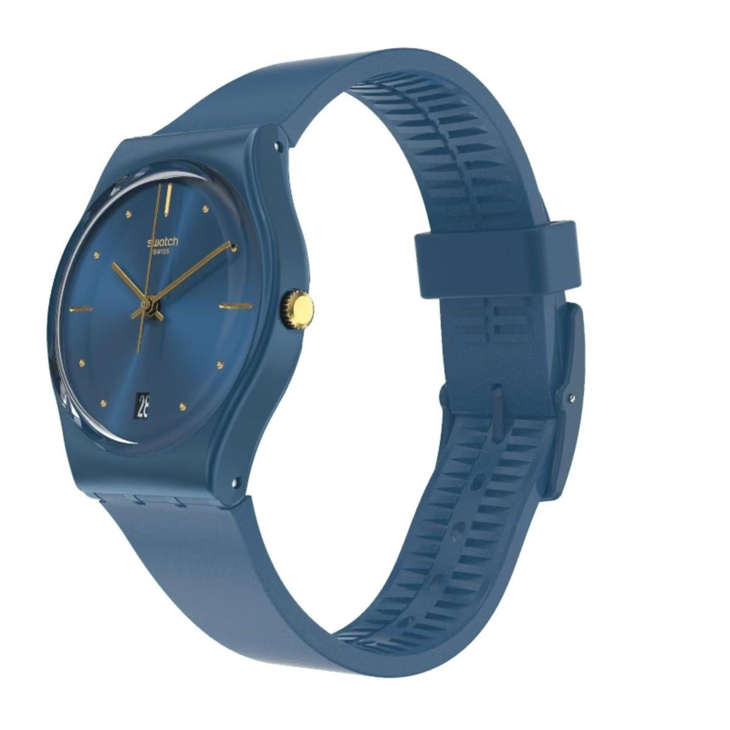Reloj Unisex Swatch Silver In Blue Gn417 Cuarzo-2