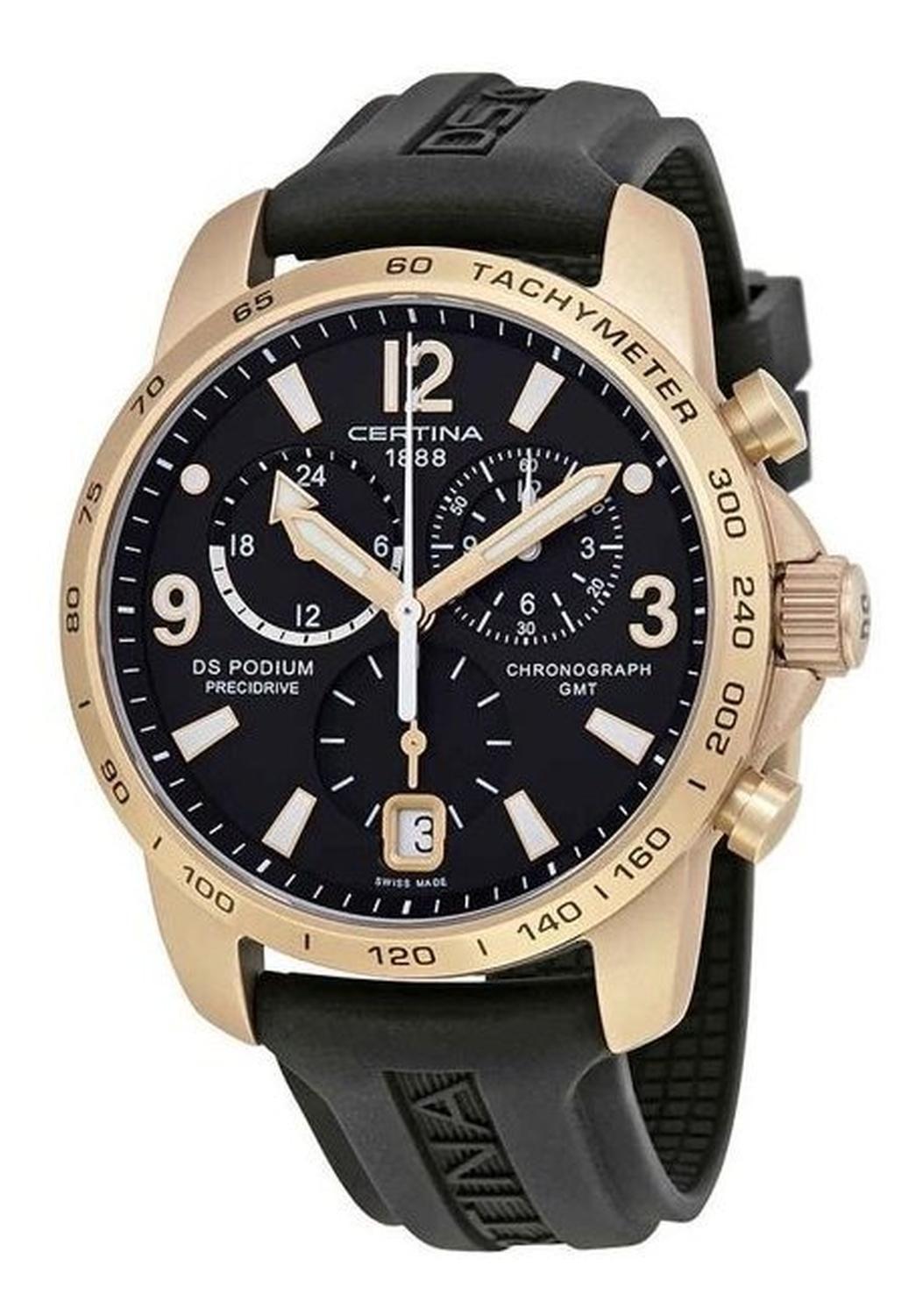 Reloj Certina Ds Podium Dorado Gmt-1
