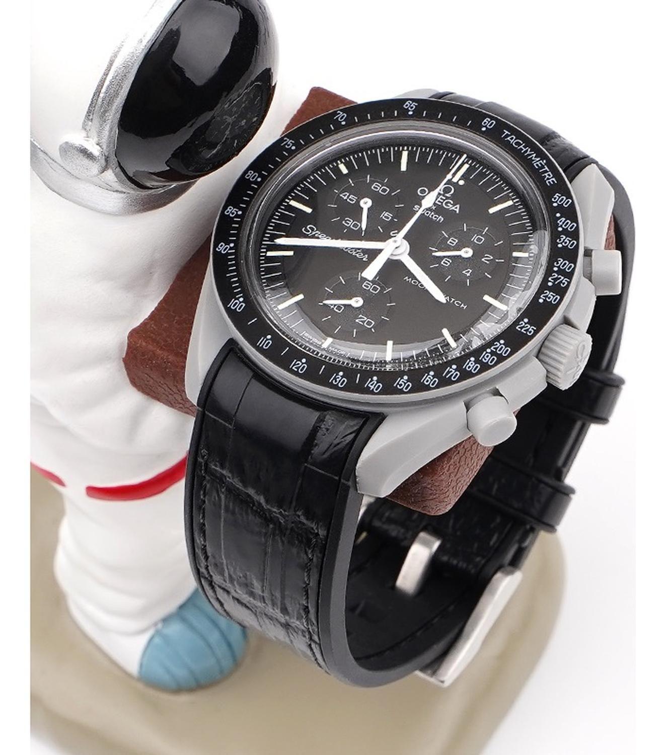 Correa Reloj Caucho Curvo Compatible Moonswatch Y Otros 20mm 22mm-2