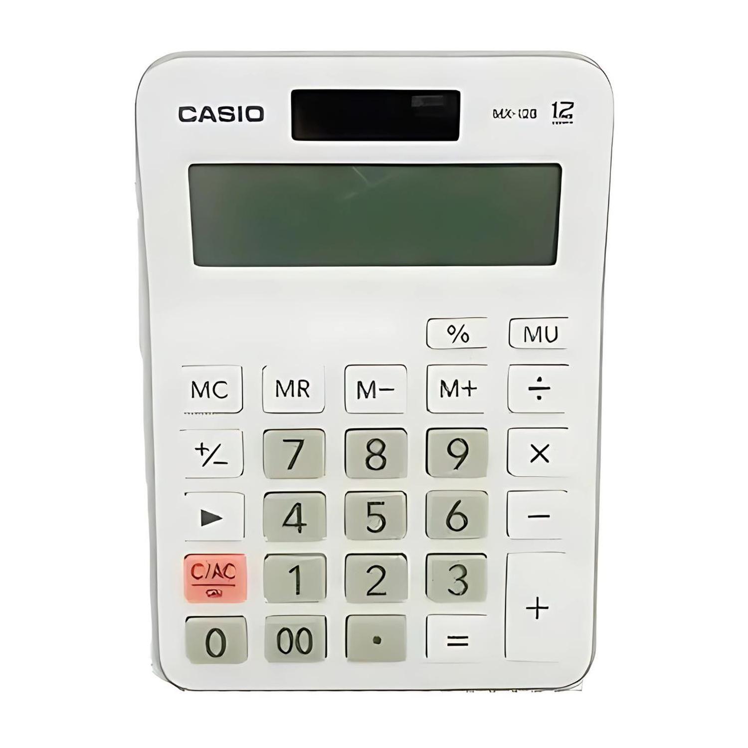 CALCULADORA CASIO modelo MX-12B-WE-W-DC-2