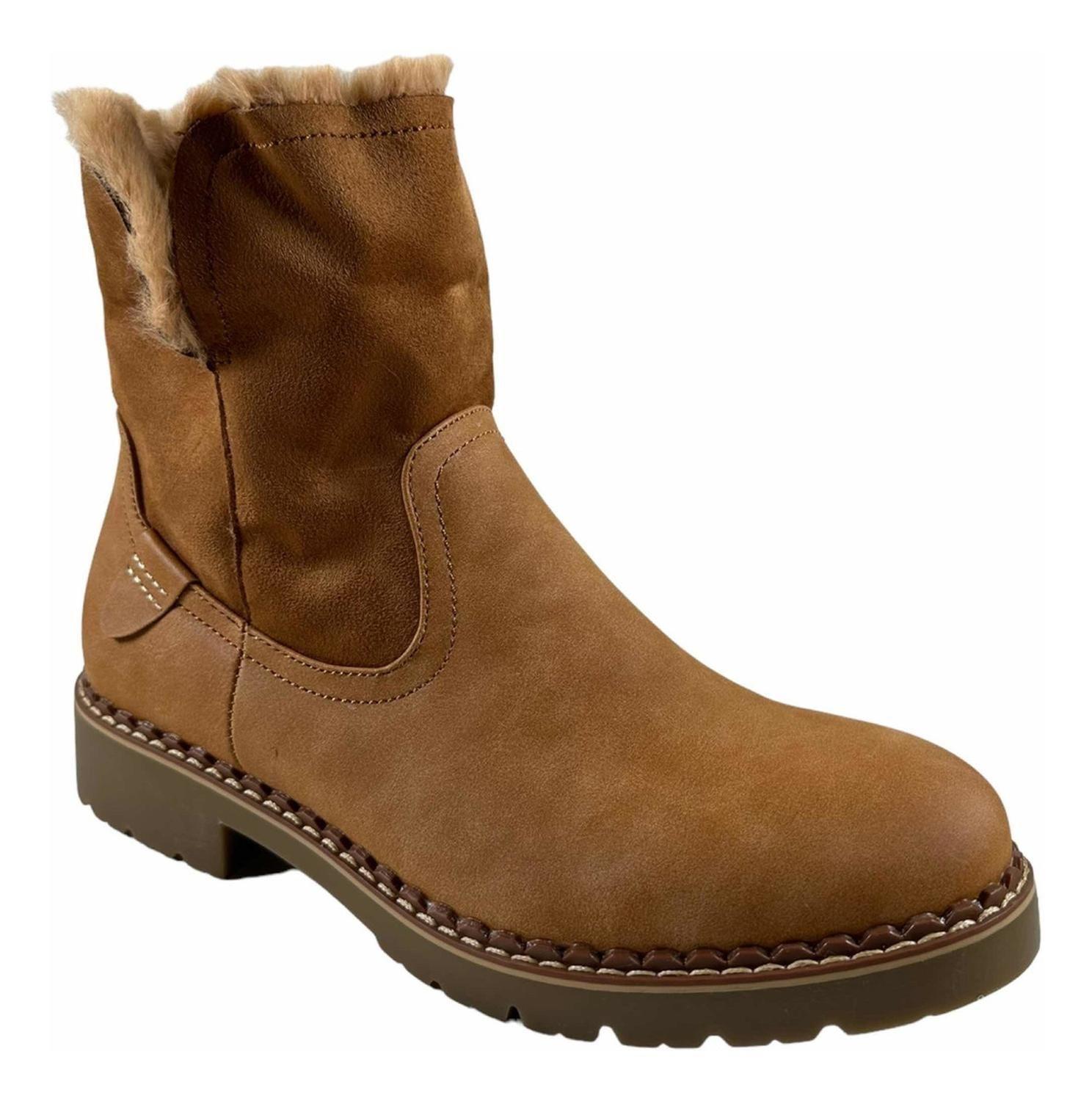 Botin Via Uno Chiporro Mujer Camel 12082426-3