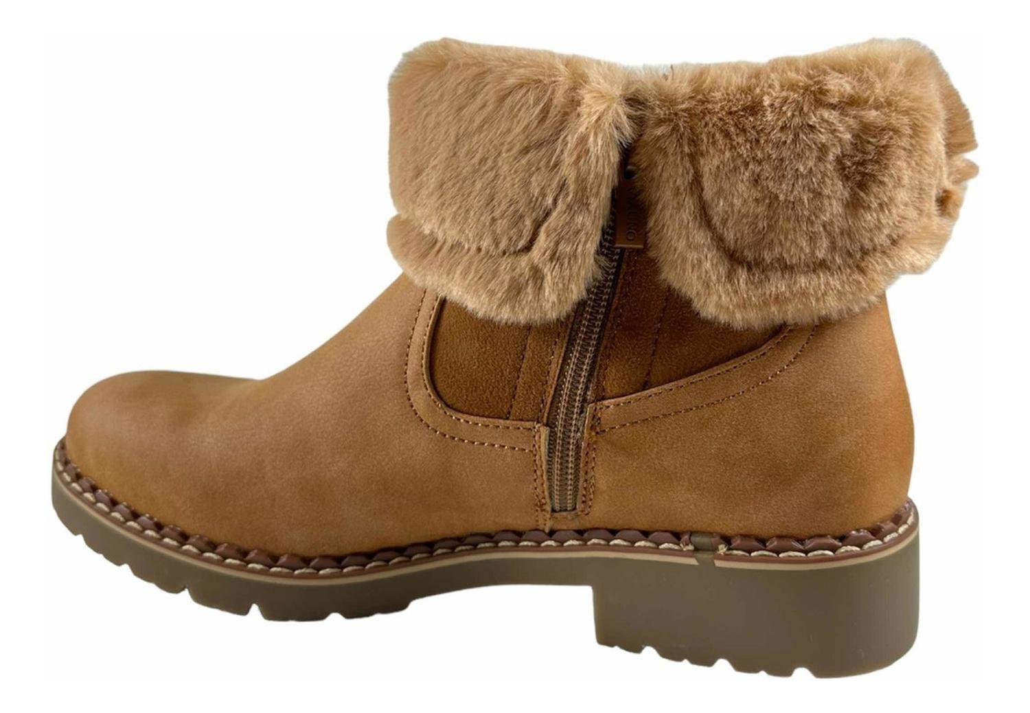 Botin Via Uno Chiporro Mujer Camel 12082426-4