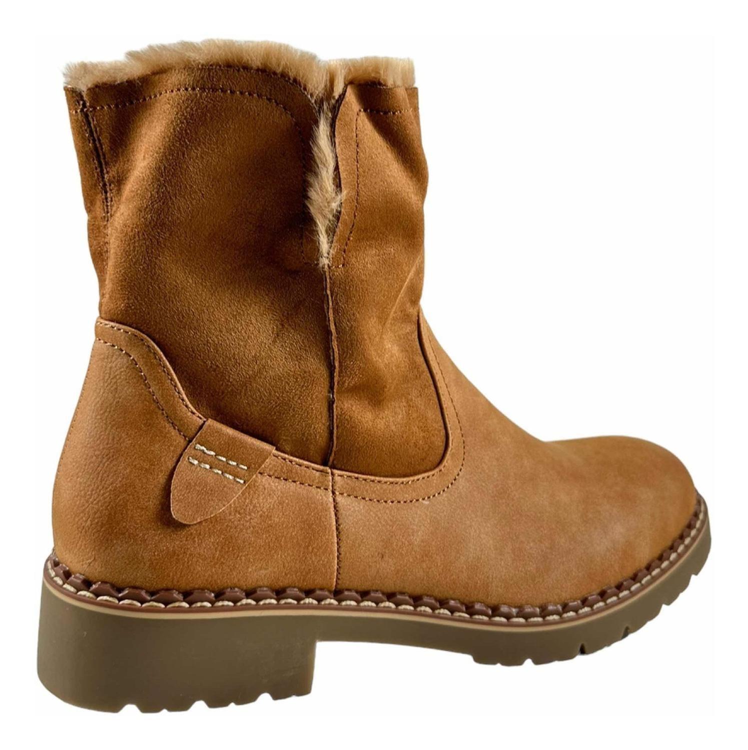 Botin Via Uno Chiporro Mujer Camel 12082426-5