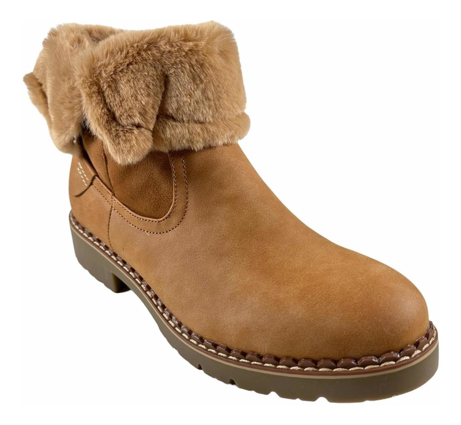 Botin Via Uno Chiporro Mujer Camel 12082426-6