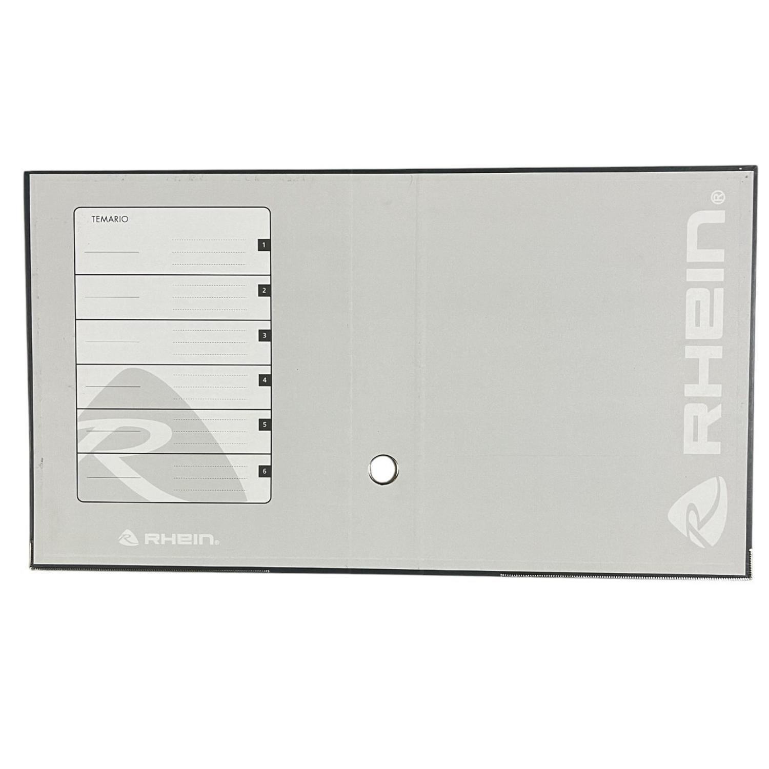 Flat para Archivador Rhein Rado Negro Pack 50 Unidades-2