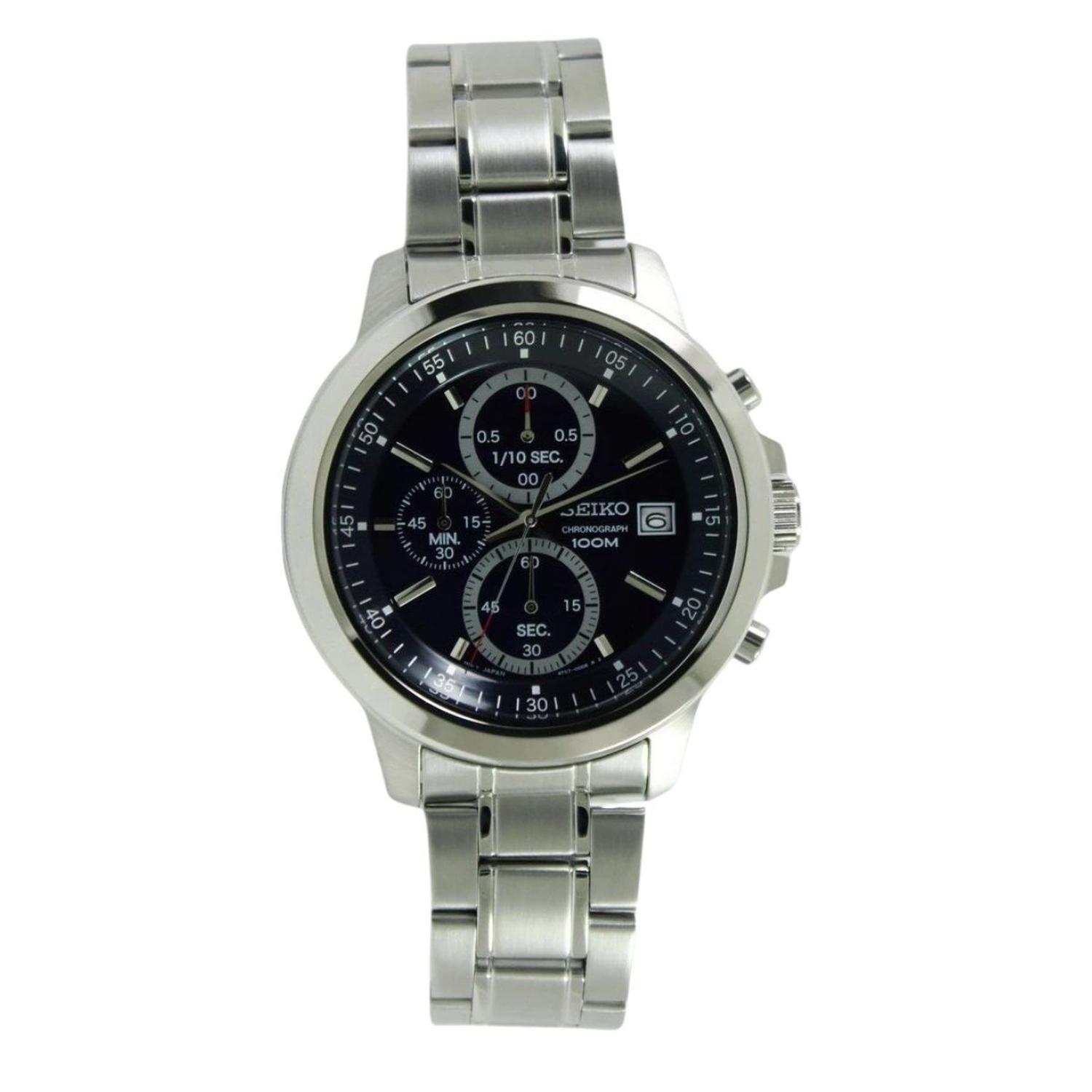Reloj Seiko Cronografo Esfera Azul 100m SKS443-1
