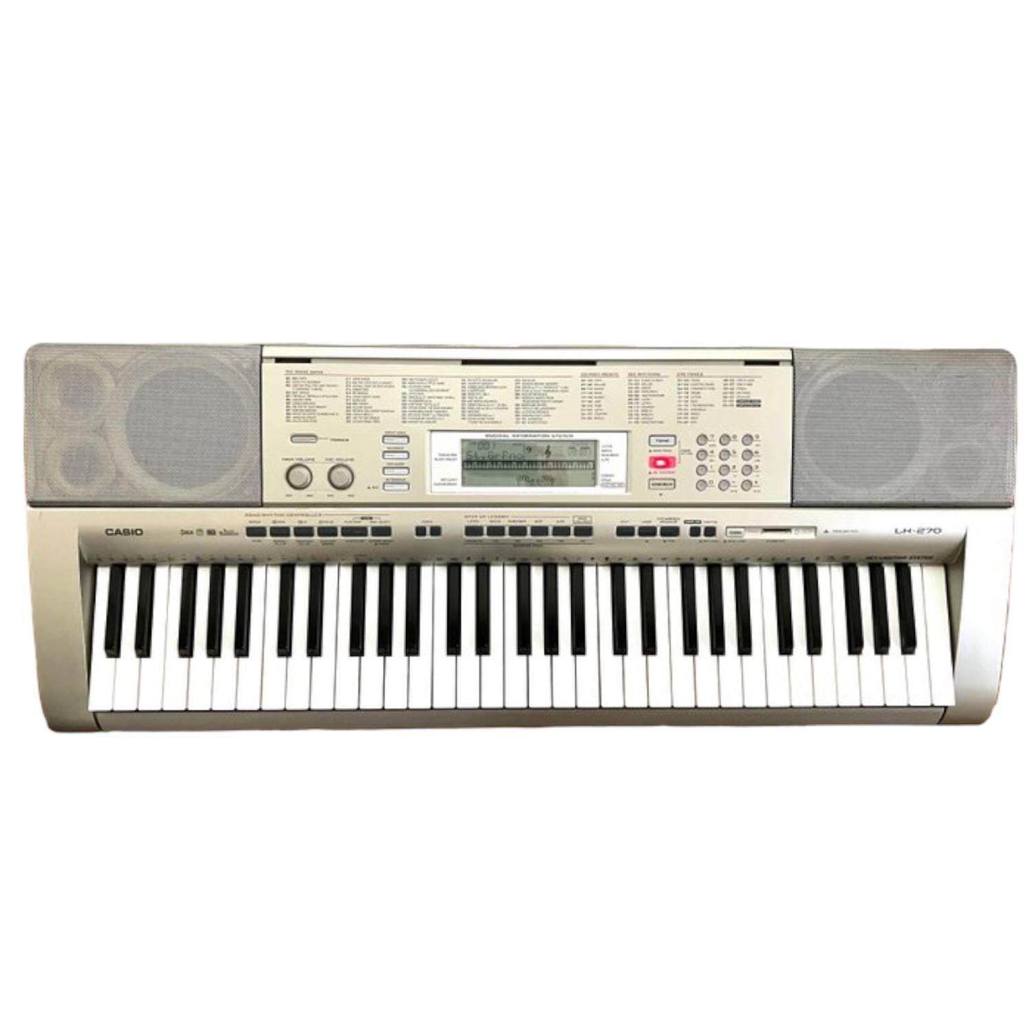 TECLADO CASIO 61 TECLAS LUMINOSAS PARA APRENDIZAJE LK-270-2